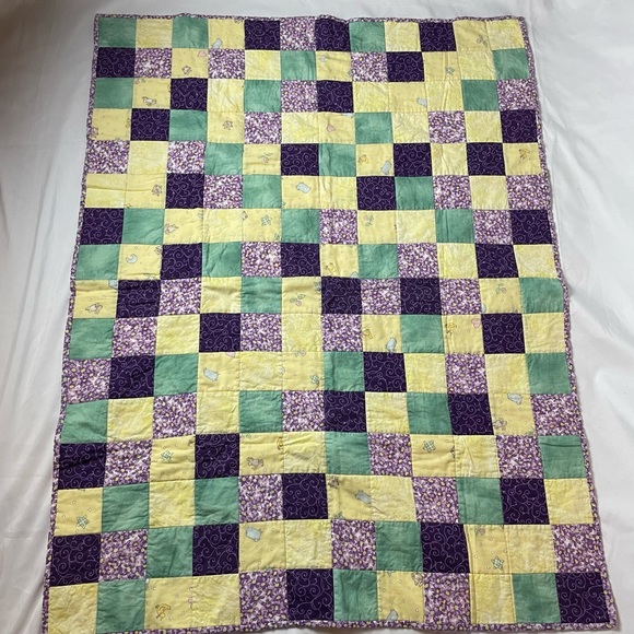 Hand Made Baby Crib Quilt - Picture 1 of 3
